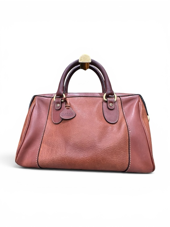 Bally Handbags - Vintage Bally Made in USA Leather Satchel in Cognac | Convertible Bag